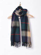 【15色展開】大判 チェック柄ストール