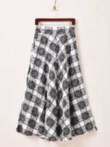 【2色展開】Meridian チェック柄 アソート フレアスカート