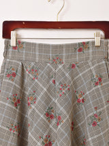 【2色展開】Meridian チェック柄 アソート フレアスカート