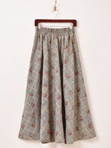 【2色展開】Meridian チェック柄 アソート フレアスカート