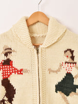 Meridian ダンス柄 カウチンセーター