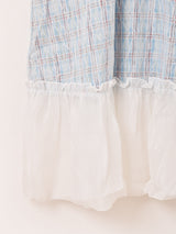 【2色展開】Elcamino レース×チェック柄 キャミソールワンピース