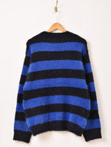 【3色展開】Backers ボーダー柄 シャギー セーター