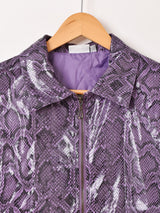 パイソン柄 ジャケット