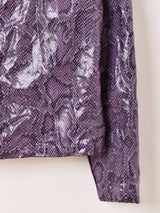 パイソン柄 ジャケット