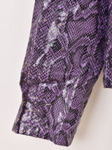 パイソン柄 ジャケット