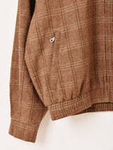 【2色展開】Backers チェック柄 ワンポイント シャーク ジャケット