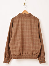 【2色展開】Backers チェック柄 ワンポイント シャーク ジャケット