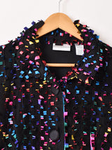 カラフルテープ メッシュ ジャケット