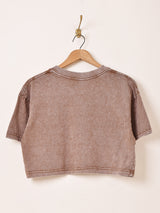 【3色展開】Meridian クロップド ウォッシュ Tシャツ