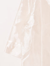 ショールカラー シアー 長袖シャツ