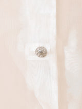 ショールカラー シアー 長袖シャツ