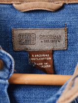 リメイク フリルスリーブ 長袖 デニムシャツ