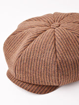 【2色展開】ストライプ柄 キャスケット