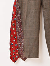 リメイク ドッキングネクタイ フレアパンツ W34