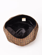 チェック柄 ウール キャスケット