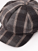 【3色展開】タータンチェック柄 キャスケット