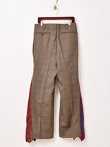 リメイク ドッキングネクタイ フレアパンツ W34