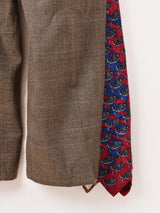 リメイク ドッキングネクタイ フレアパンツ W34