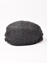 【3色展開】ヘリンボーン ウール ハンチング