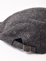 【3色展開】ヘリンボーン ウール ハンチング