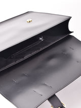 PU スクエアー バッグ ブラック