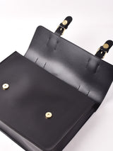 PU スクエアー バッグ ブラック