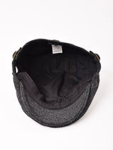 【3色展開】ヘリンボーン ウール ハンチング