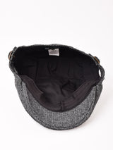 【3色展開】ヘリンボーン ウール ハンチング