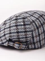 【2色展開】チェック柄 ウール混 ハンチング