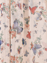 Meridian バタフライ柄 チュールキャミソールワンピース