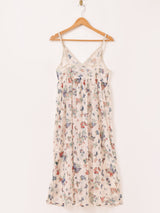 Meridian バタフライ柄 チュールキャミソールワンピース