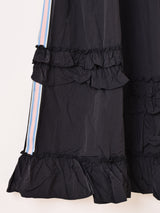 【2色展開】Meridian ライン入り ナイロン フリルスカート