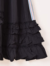 【2色展開】Meridian ライン入り ナイロン フリルスカート