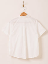 Elcamino フリル×レース 半袖ブラウス