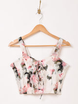 Emerald Motel 花柄 レースアップ ビスチェ