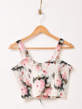 Emerald Motel 花柄 レースアップ ビスチェ