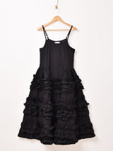 【2色展開】Emerald Motel ボリューム フリル キャミソールワンピース