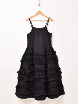 【2色展開】Emerald Motel ボリューム フリル キャミソールワンピース