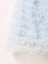 【3色展開】Meridian チュール ミニ キャミソールワンピース