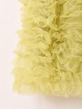 【3色展開】Meridian チュール ミニ キャミソールワンピース