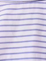 リメイク フリル ストライプ柄 長袖シャツ