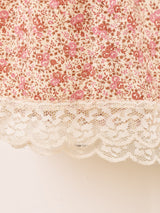70's Made in USA ”GUNNE SAX" 長袖 小花柄 プレーリードレス