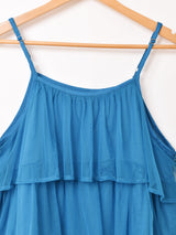 【2色展開】Emerald Motel チュール ラッフル キャミソールワンピース