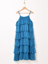 【2色展開】Emerald Motel チュール ラッフル キャミソールワンピース