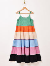 Emerald Motel カットワークレース マルチカラー キャミソールワンピース