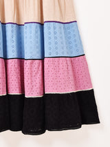 Emerald Motel カットワークレース マルチカラー キャミソールワンピース