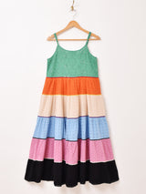 Emerald Motel カットワークレース マルチカラー キャミソールワンピース