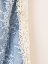 70's "GUNNE SAX" レース 花柄 ロングドレス