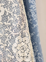 70's "GUNNE SAX" レース 花柄 ロングドレス